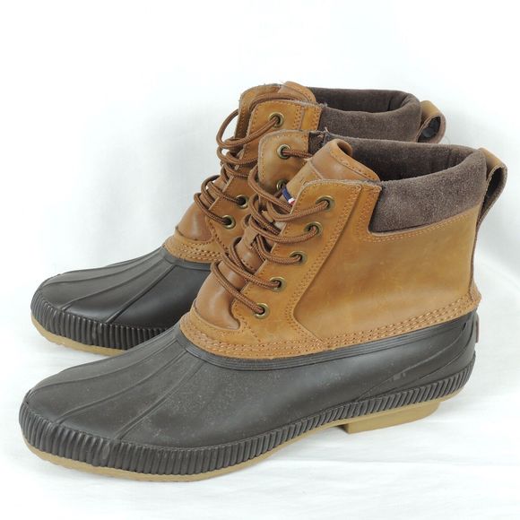 Tommy Hilfiger Charlie Waterproof Boots Men's Size 11 Tan Leather Outdoor - Picture 3 of 7